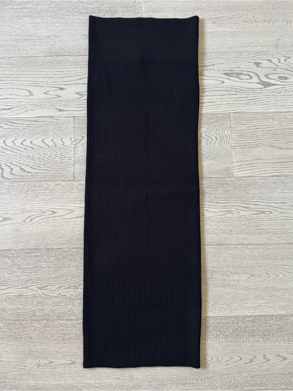 Babaton Black Ribbed Skirt